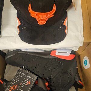 Air Jordan 6 “Reverse Infrared” 2026 Size 8 Men's + cap
